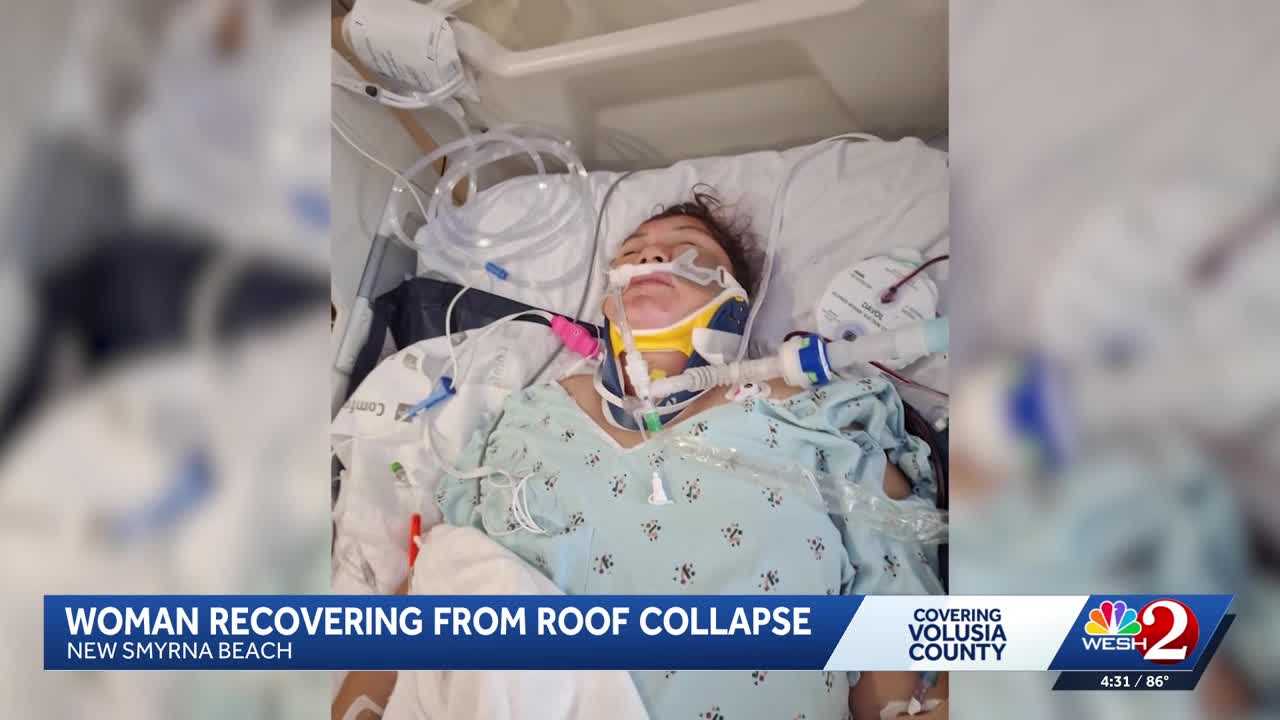 Mother of 2 recovering after roof collapse in New Smyrna Beach — WESH 2 Orlando, Lafayette Community news