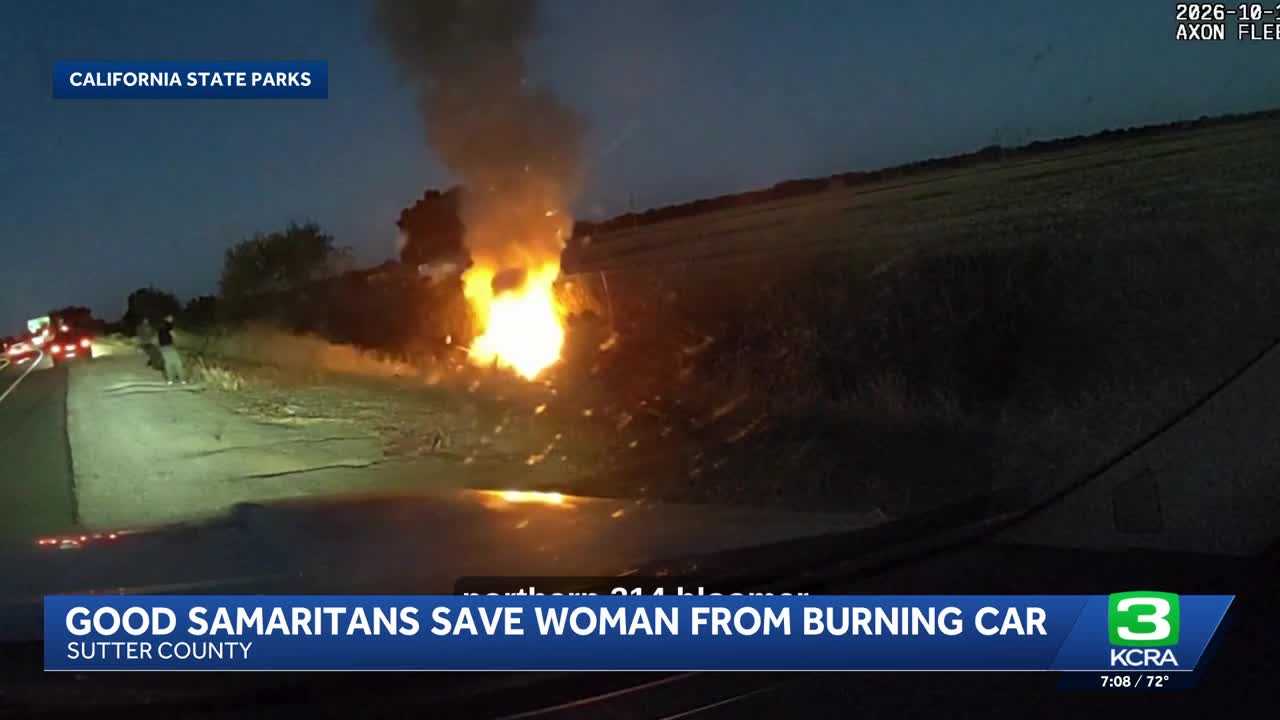 Officers rescue woman from burning car — WESH 2 Orlando, Lafayette Community news
