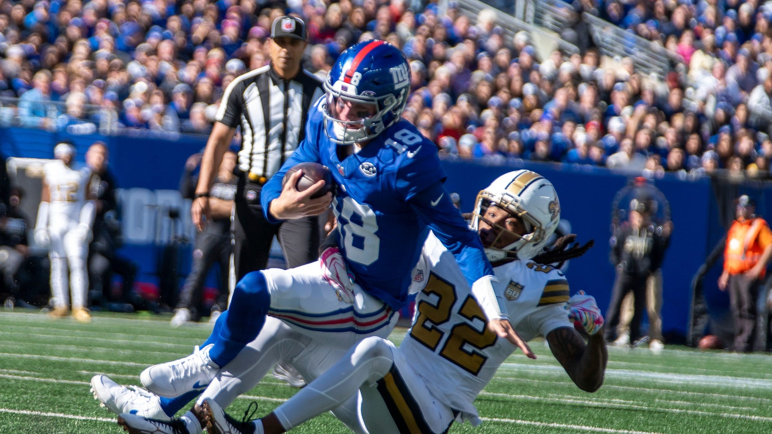 Giants Get Full JJ McCarthy Experience vs Saints — Minnesota Sports Fan, Lafayette Sports news
