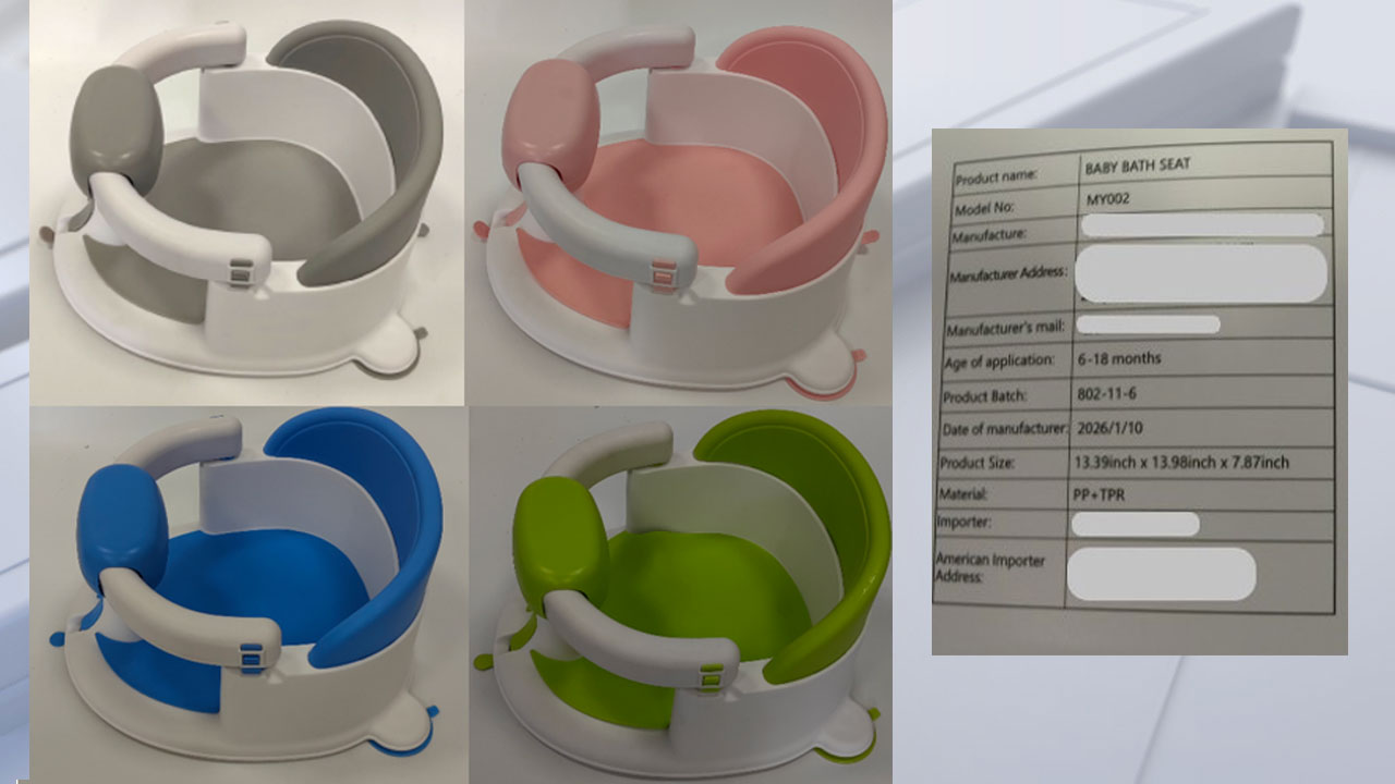 Baby bath seats sold on Amazon under recall for risk of serious injury, drowning — KTVU FOX 2 Bay Area, Lafayette Government news
